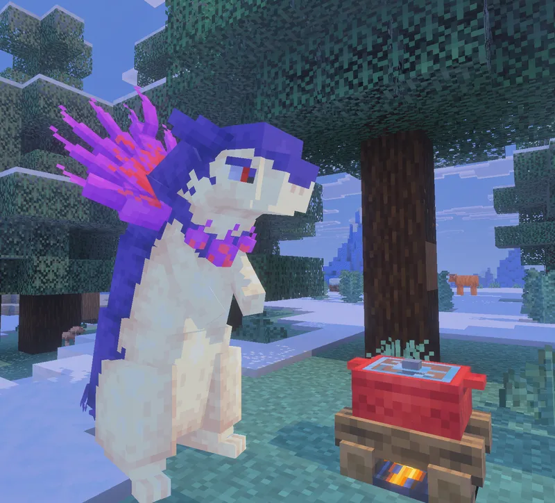 Typhlosion de Hisui ao lado da Panela de Fogueira
